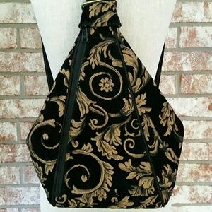 Danny K tapestry adjustable backpack/bag